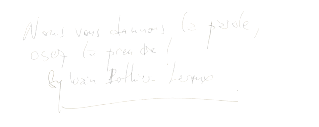 Signature de Sylvain Pothier-Leroux